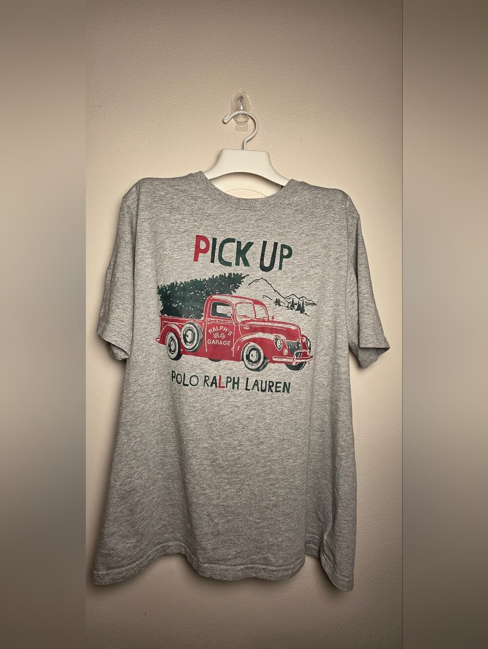 Polo by Ralph Lauren Kids 'Pick Up' Red Truck Graphic Tee - Gray